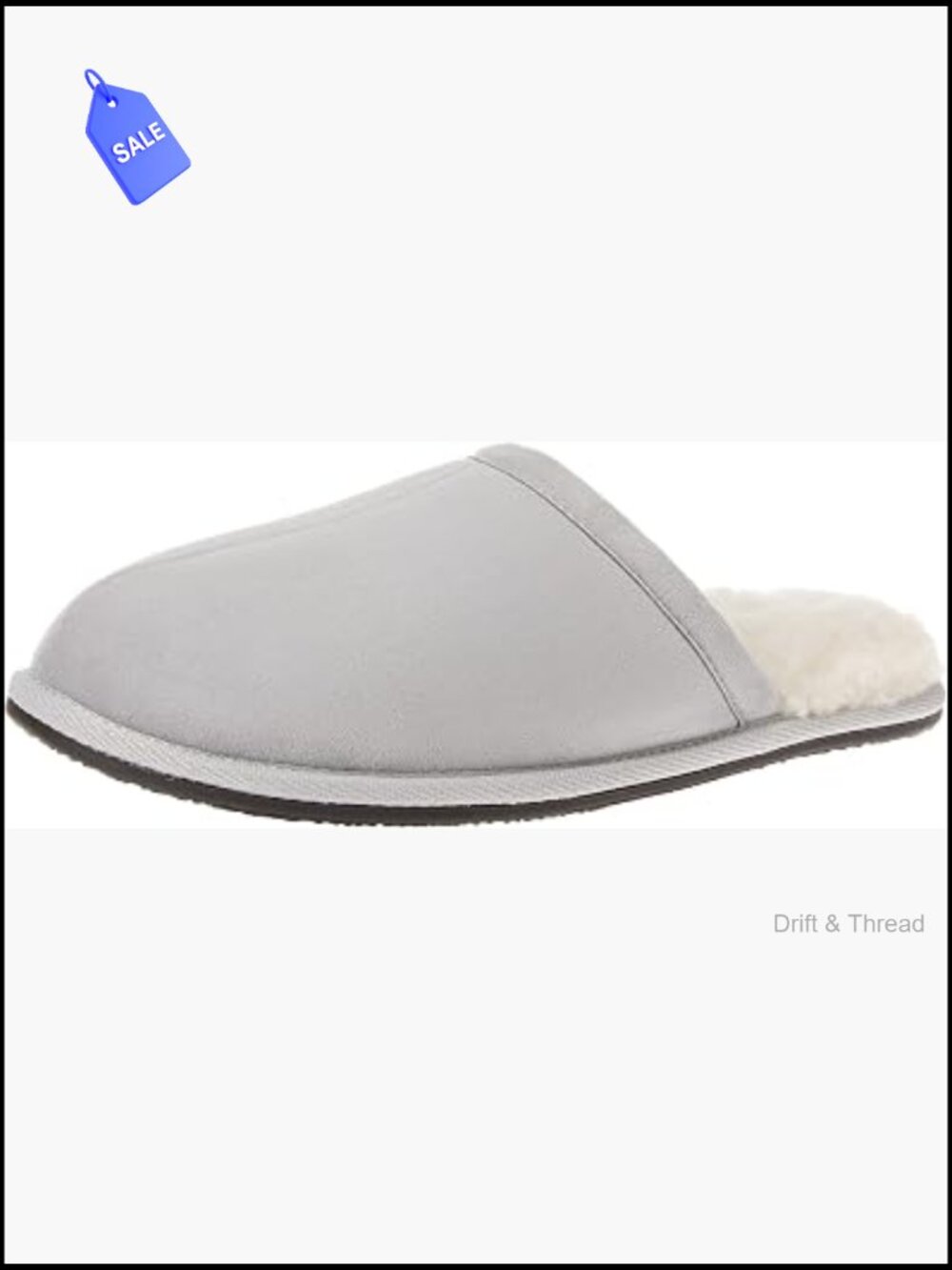 Cozy Faux Fur Lined Memory Foam Slippers Non-Slip Suede Mule